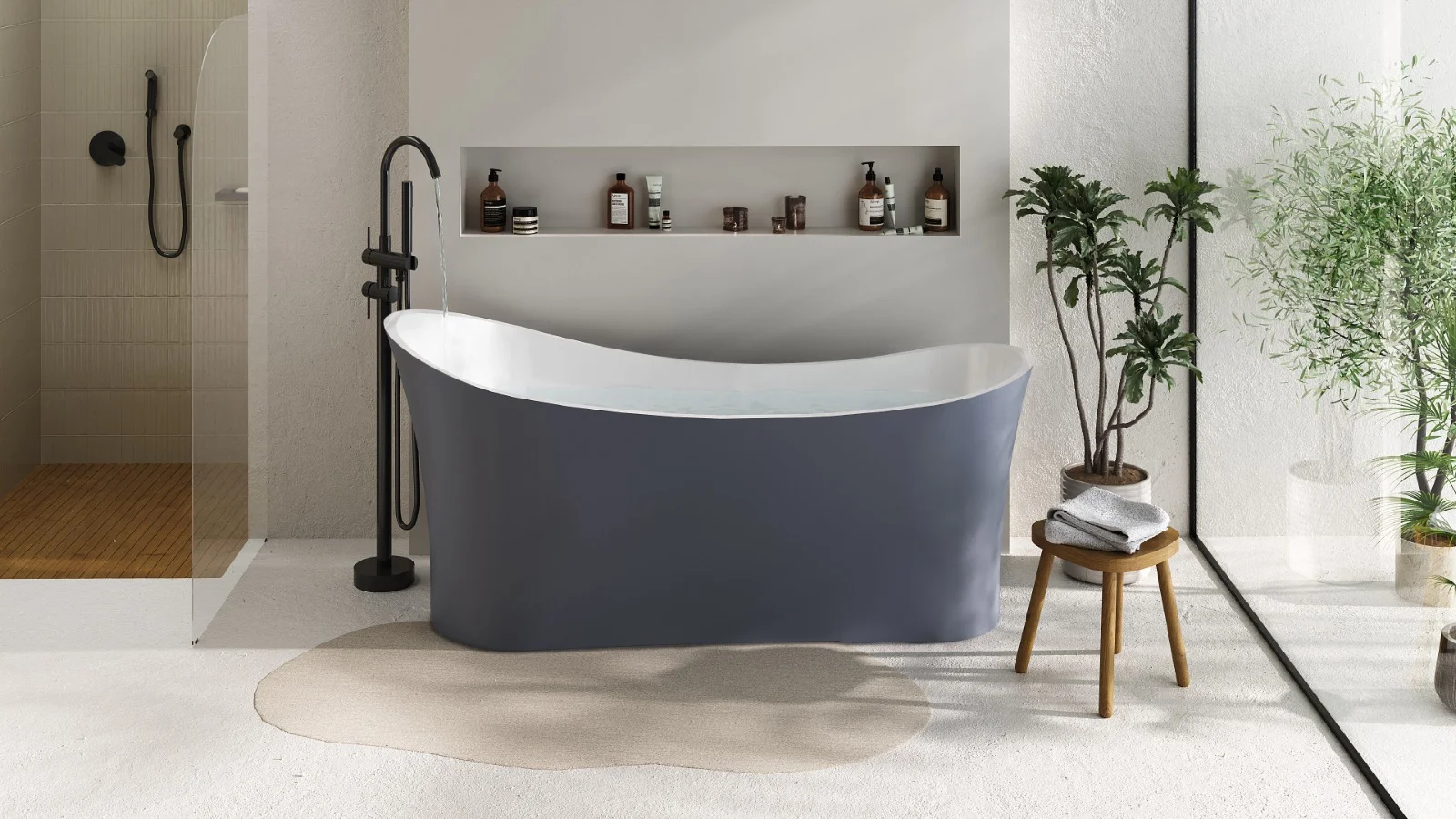 Diferença entre banheiras freestanding e outras